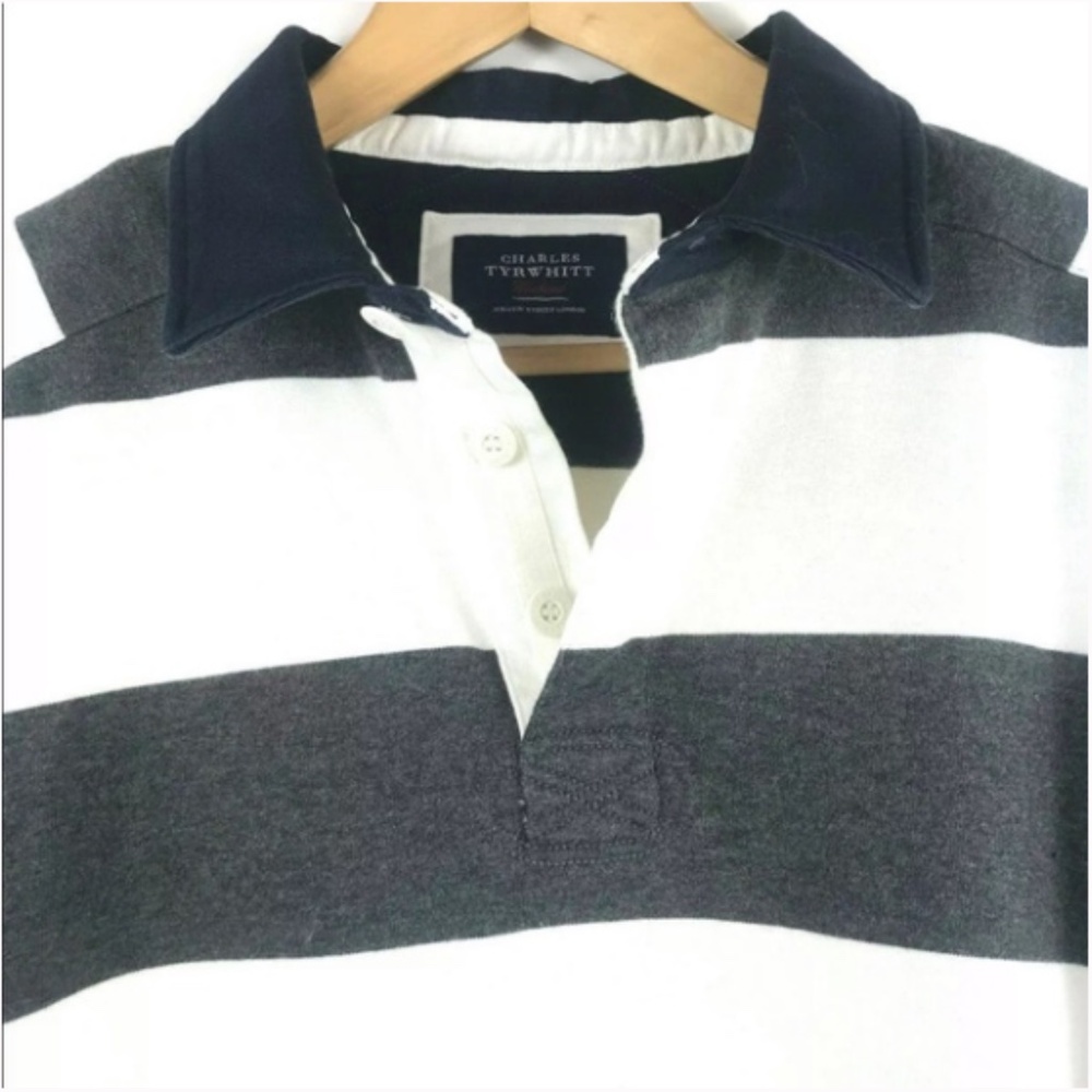 Charles Tyrwhitt Rugby, Gray and White Stripes